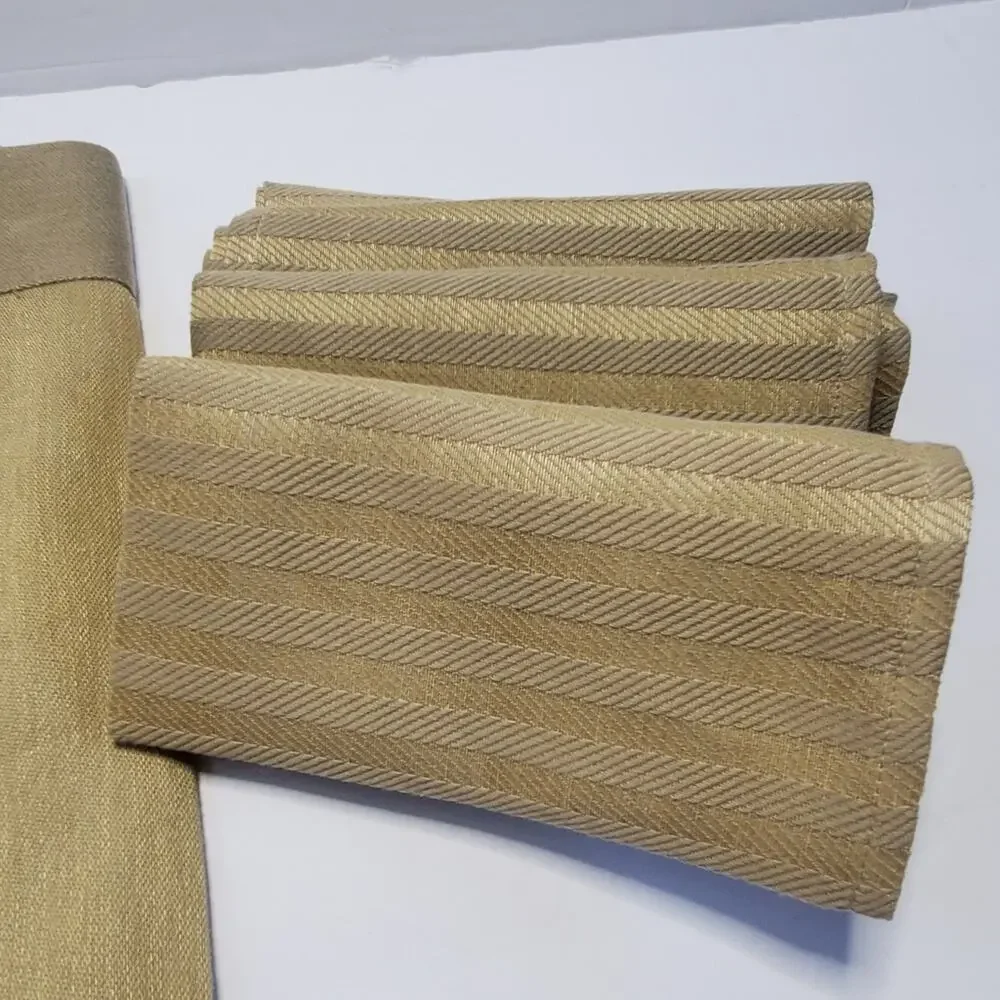 Guiliana Picomi Tessuto uitaly Designer Linen Blend Napkins and Placemat Set- 4